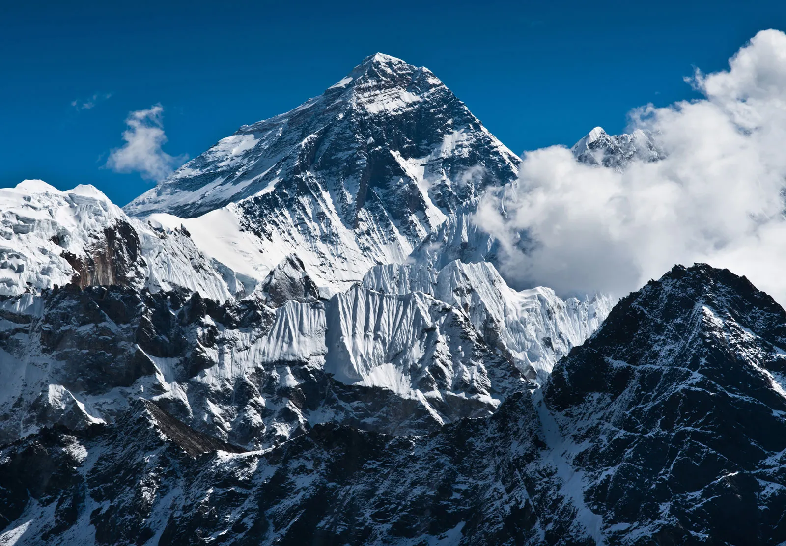 picture of snowy mount everest